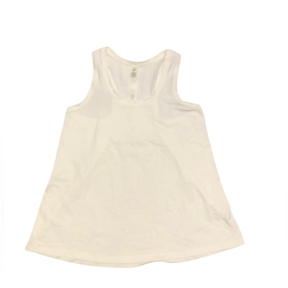 Lululemon White Sleeveless Tank Top